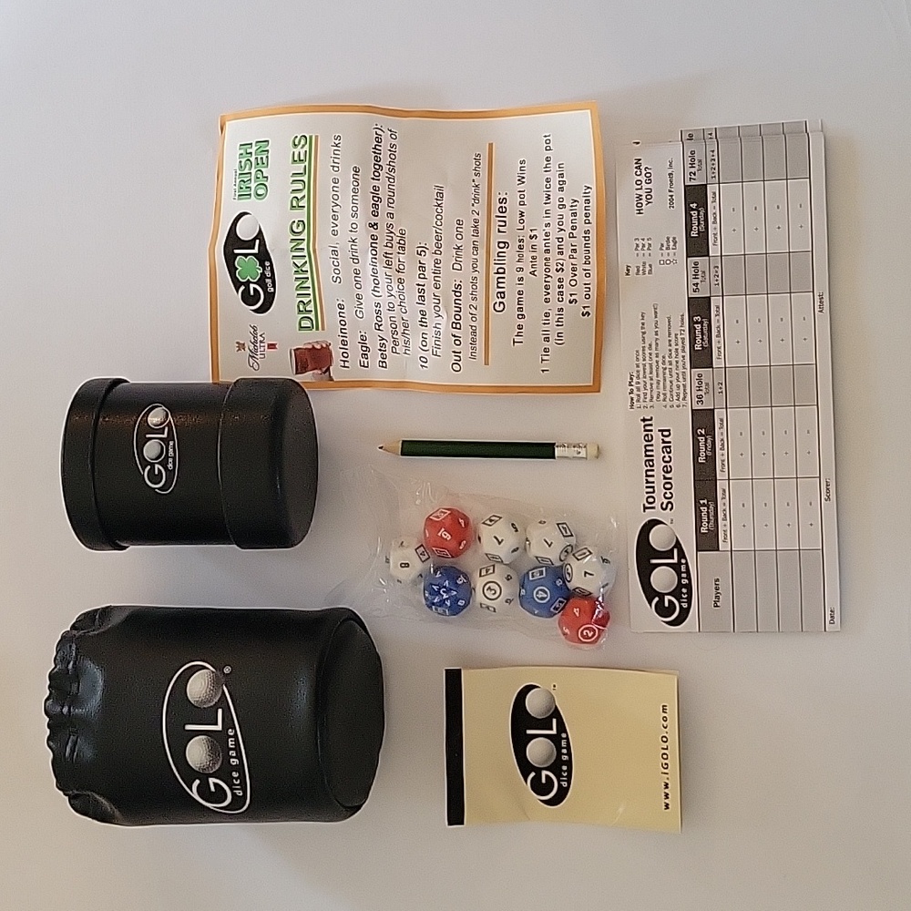 Zobmondo!! GoLo! Golf Dice Game NWOT